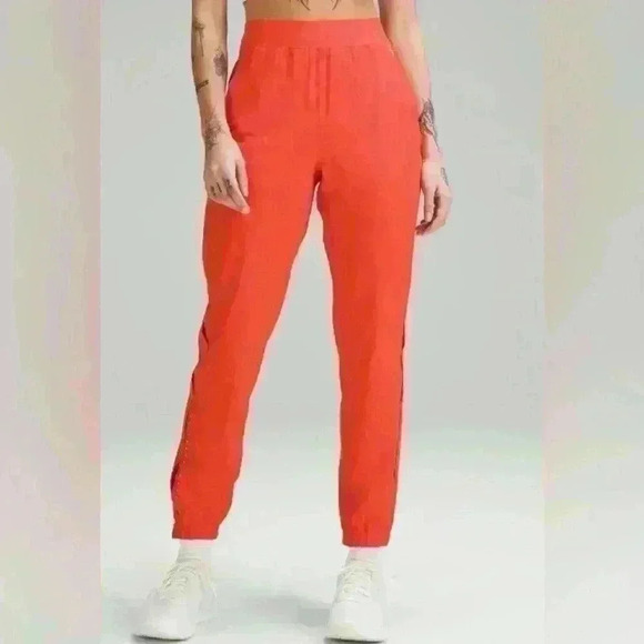 Lululemon Adapted State HR Jogger Airflow Size 10 Solar Orange - Picture 1 of 16